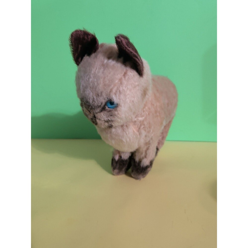 vintage Steiff dralon seimese cat stuffed toy, 1950-60’s